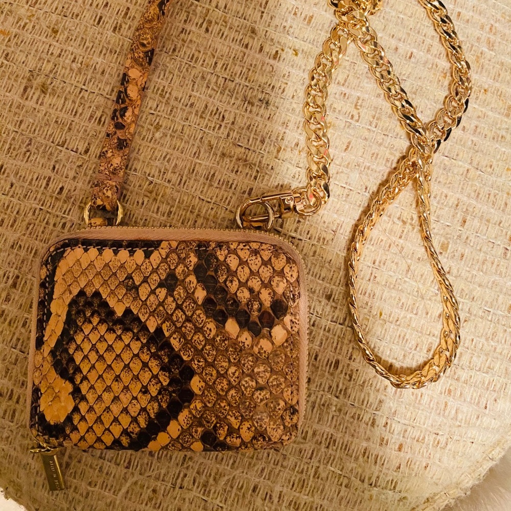 AUTHENTIC Dolce&Gabbana Python Clutch Bag SLG